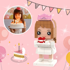 personalized photo brick figure full custom block display gift for daughter birthday main image