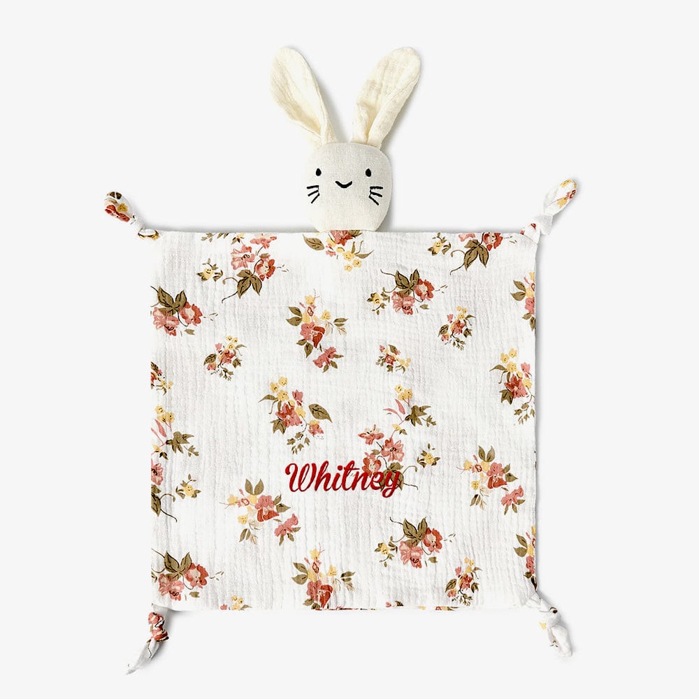 Personalized Soothe Towel Bibs Soft Sleeping Dolls with Embroidered Name Gift for Baby