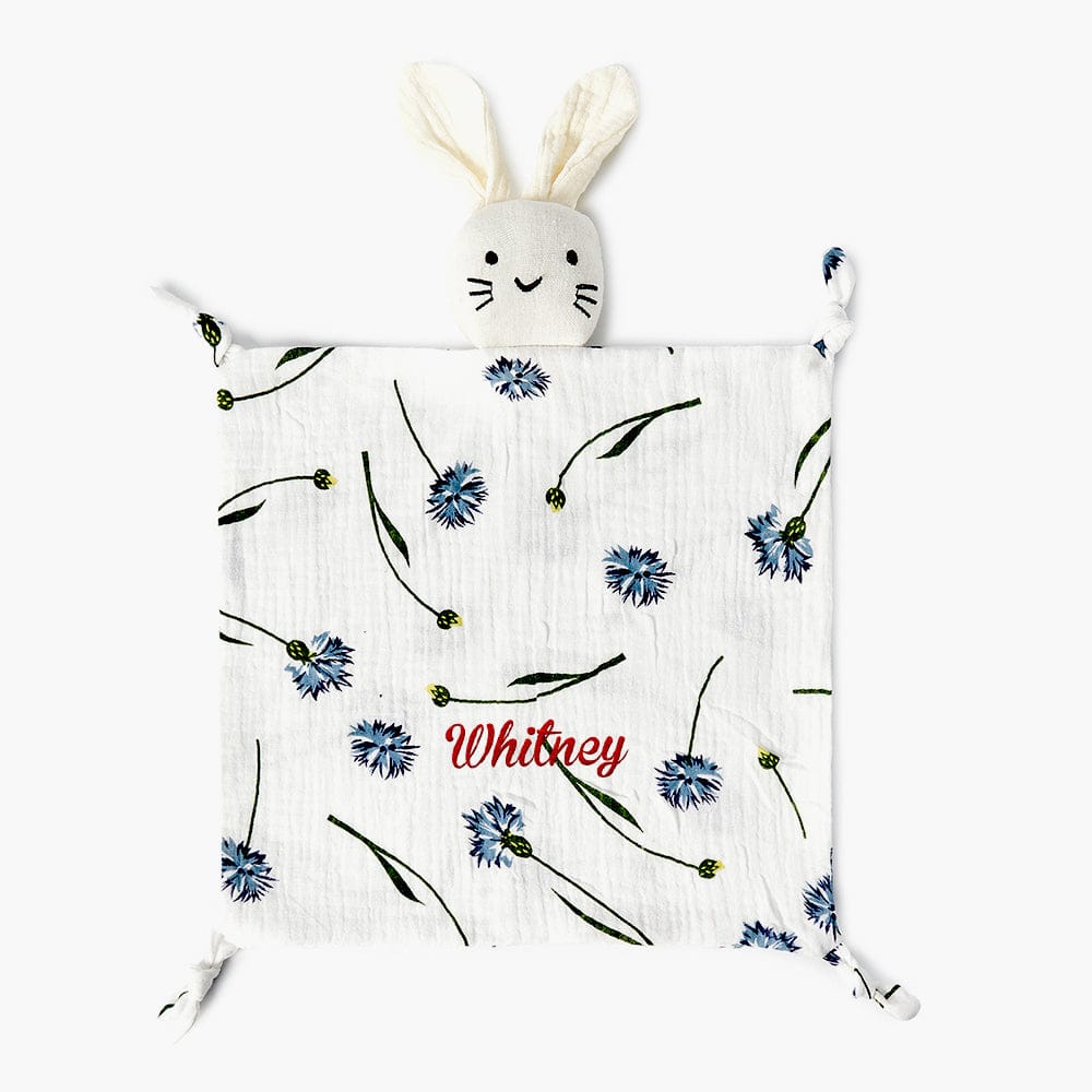 Personalized Soothe Towel Bibs Soft Sleeping Dolls with Embroidered Name Gift for Baby