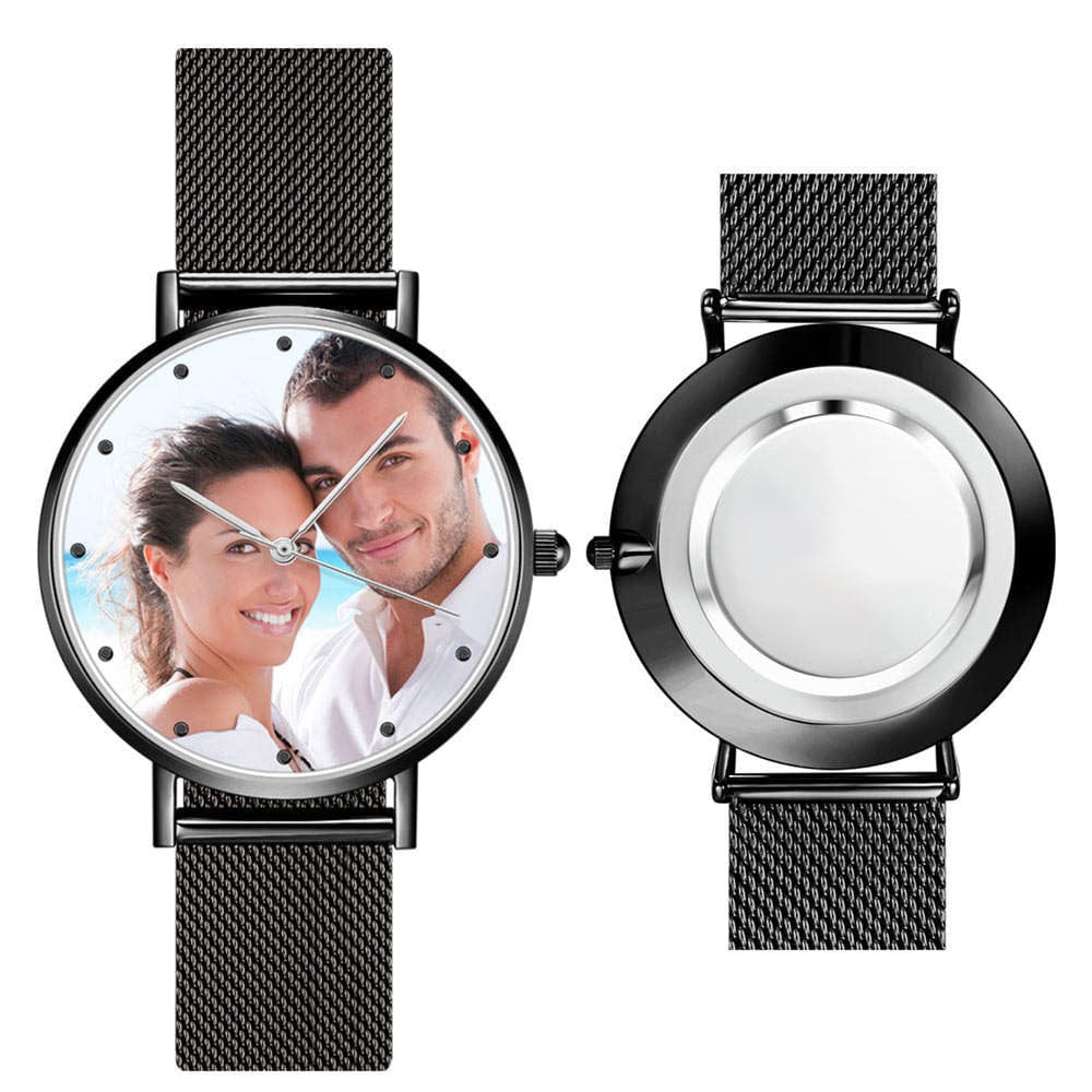 Custom Engraved Alloy Strap Unisex Photo Watch 36mm/40mm