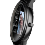 Engraved Men's Black Alloy Bracelet Photo Watch 38mm To My Dad I Love You Gifts for Dad