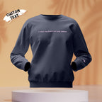 Engraved Hoodie Round Neck Heart On My Sleeve Gifts for Her 10 Colors Available