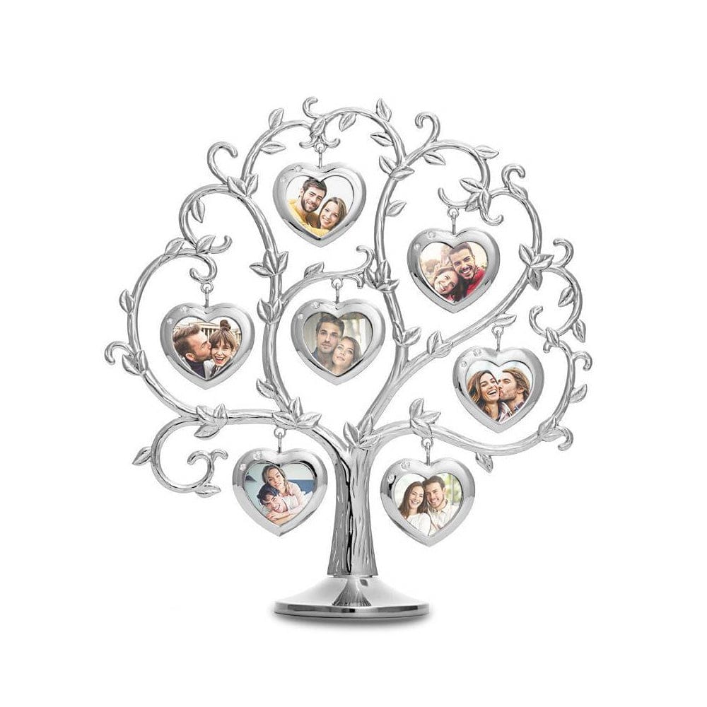 Custom Photo Family Tree With 7 Hanging Picture Frames Metal Table Top Decoration
