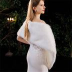 custom ivory bridal wrap bridal shawl wedding shrug bridal detail view