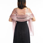 pashmina shawl gift ready keepsake bridesmaid gift for ceremonies receptions and wedding light orange main image