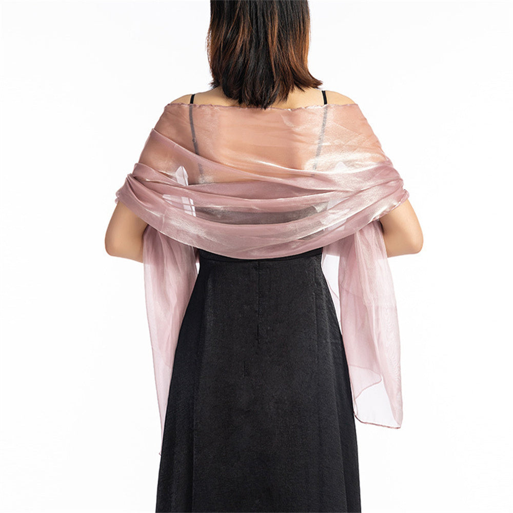 pashmina shawl gift ready keepsake bridesmaid gift for ceremonies receptions and wedding light orange main image