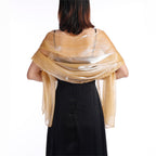 pashmina shawl gift ready keepsake bridesmaid gift for ceremonies receptions and wedding yellow alternate image