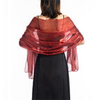 pashmina shawl gift ready keepsake bridesmaid gift for ceremonies receptions and wedding black detail image