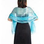 pashmina shawl gift ready keepsake bridesmaid gift for ceremonies receptions and wedding silver alternate image