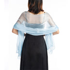 pashmina shawl gift ready keepsake bridesmaid gift for ceremonies receptions and wedding beige detail image
