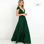 Bridesmaid Dress Infinity Dress Floor Length Convertible Dress Wedding Dress Multiway Dress Rust Dress Evening dress