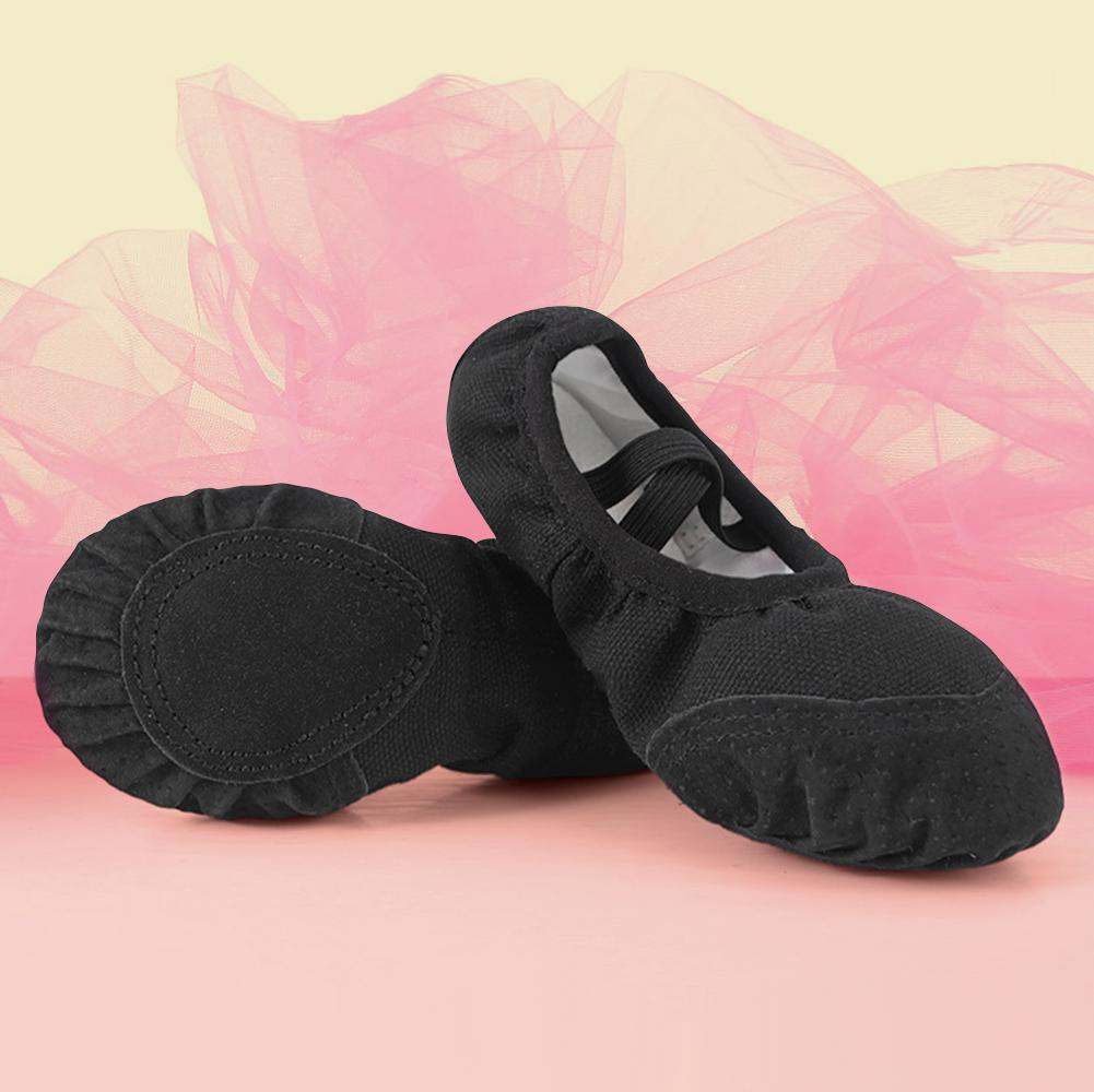 Women Girls Ballet Shoes Children Adult Ballet Shoes Canvas Split Sole Ballet Shoes Yoga Dancing Shoes