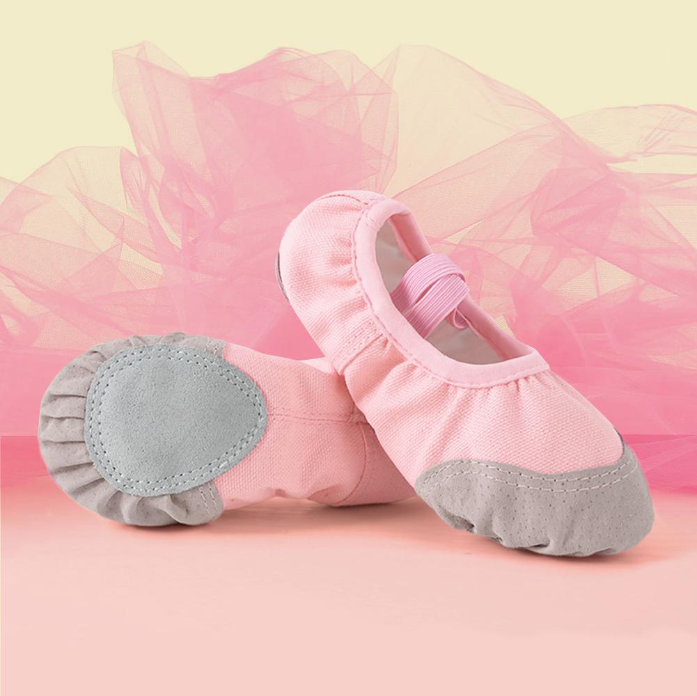 Women Girls Ballet Shoes Children Adult Ballet Shoes Canvas Split Sole Ballet Shoes Yoga Dancing Shoes