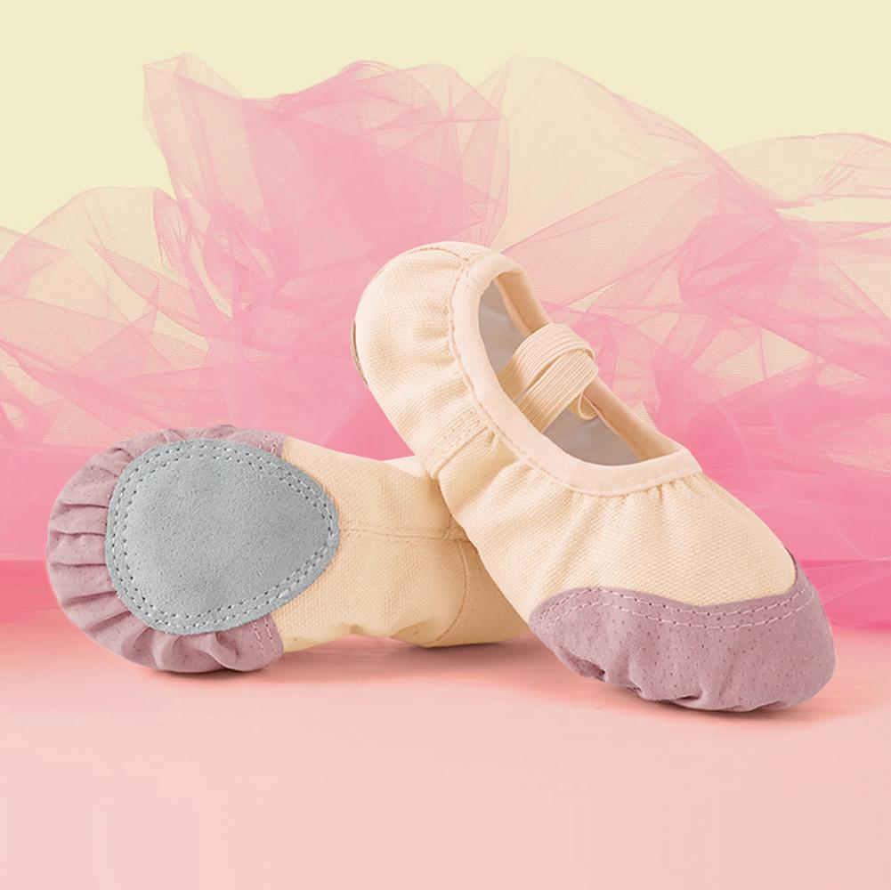Women Girls Ballet Shoes Children Adult Ballet Shoes Canvas Split Sole Ballet Shoes Yoga Dancing Shoes