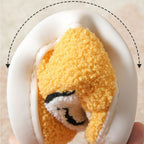 Smiley Face Cotton Slippers Fuzzy Fluffy Slippers Warm Cozy House Slippers For Women And Men