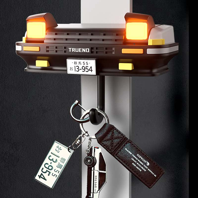 Car Face Keychain Holder with Opening Eyes Fun Wall Mounted Key Organizer Hook Perfect Gift for Car Lovers Gifts for Him