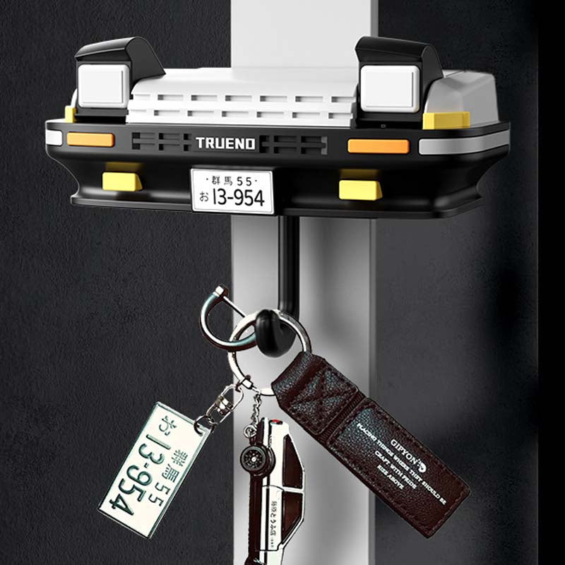 Car Face Keychain Holder with Opening Eyes Fun Wall Mounted Key Organizer Hook Perfect Gift for Car Lovers Gifts for Him