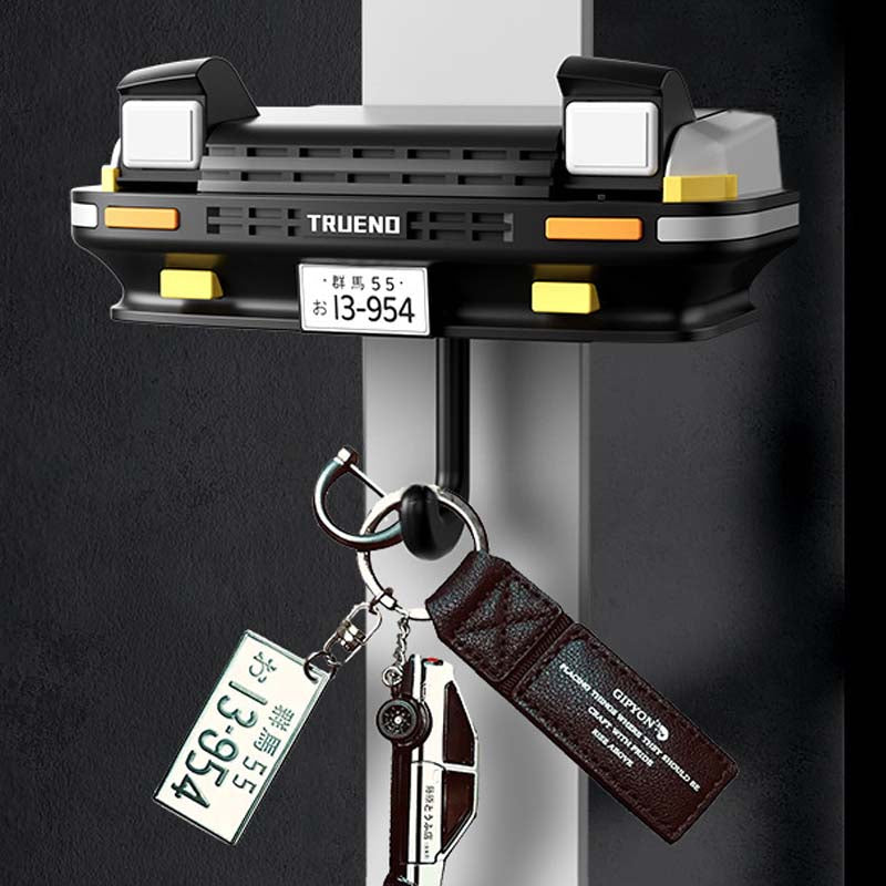 Car Face Keychain Holder with Opening Eyes Fun Wall Mounted Key Organizer Hook Perfect Gift for Car Lovers Gifts for Him