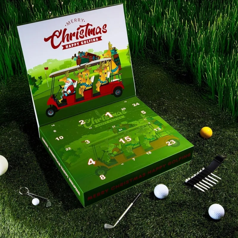 Golf Christmas Advent Box – Christmas Countdown Set Surprise Gift for Golf Lovers