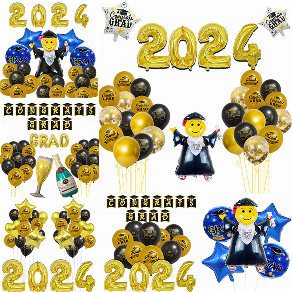 2024 Congrats Grad Balloon Kits for Graduation Party Decorations Graduation Party Supplies