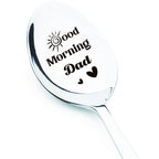 Good Morning Coffee Spoon Stainless Steel Spoon Gift for Nana Papa Mom