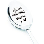 Good Morning Coffee Spoon Stainless Steel Spoon Gift for Nana Papa Mom