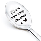 Good Morning Coffee Spoon Stainless Steel Spoon Gift for Nana Papa Mom