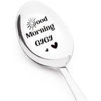 Good Morning Coffee Spoon Stainless Steel Spoon Gift for Nana Papa Mom