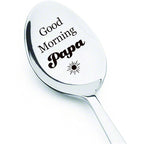 Good Morning Coffee Spoon Stainless Steel Spoon Gift for Nana Papa Mom