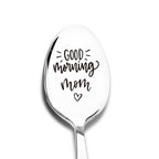 Good Morning Coffee Spoon Stainless Steel Spoon Gift for Nana Papa Mom