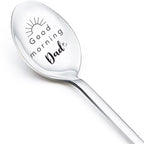 Good Morning Coffee Spoon Stainless Steel Spoon Gift for Nana Papa Mom