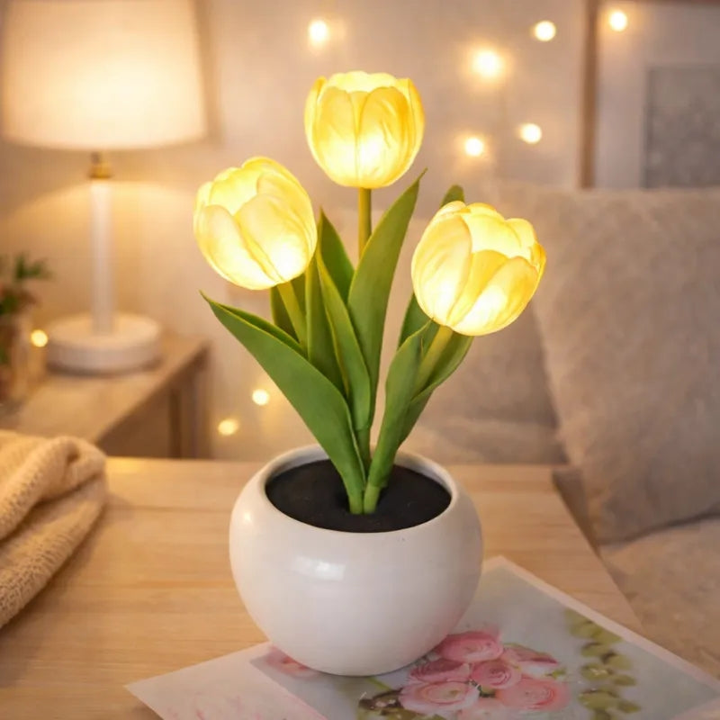 blooming light for mom personalized led night light mothers day gift for bedroom or living room main view