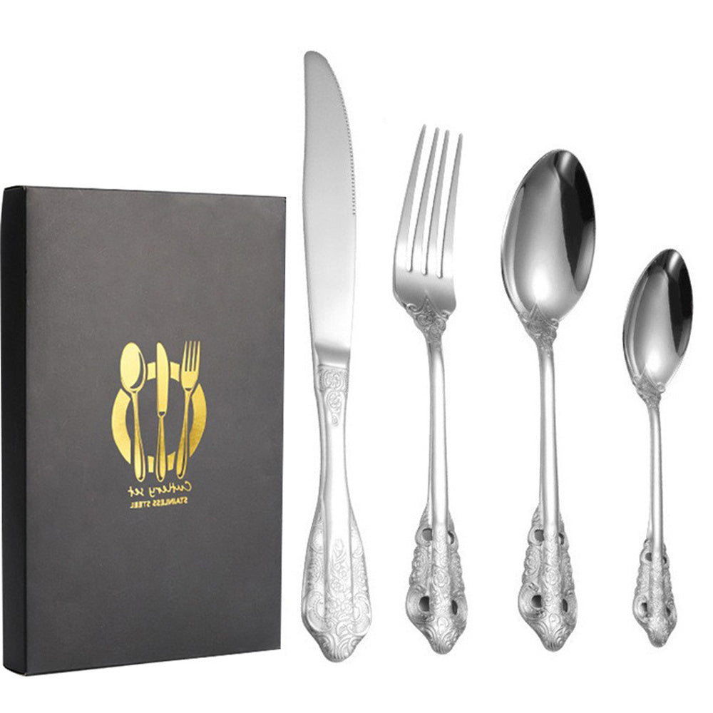 forever together stainless steel cutlery set as a housewarming gift