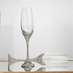 Vintage Champagne Flutes Glass Goblets Wedding Gifts