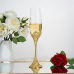 Vintage Champagne Flutes Glass Goblets Wedding Gifts