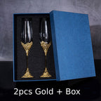 Vintage Champagne Flutes Glass Goblets Wedding Gifts