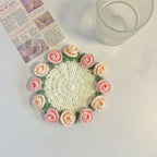 Handmade Crochet Flower Coaster Crochet Flower Bouquet Coaster Gift for Her