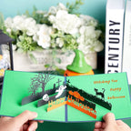 Halloween 3D Pop Up Card Cemetery Pattern Pop Up Greeting Card