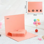quality 3d creative valentine s day wedding pop up front view
