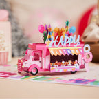 Happy Birthday Ice Cream Truck Pop Up Greeting Card