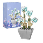Bloques de construcción de suculentas en macetas Ladrillos de construcción de flores botánicas