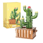 Bloques de construcción de suculentas en macetas Ladrillos de construcción de flores botánicas