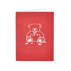 Love Your Mom Pop Up Card Bear 3D Pop Up Greeting Card for Mom