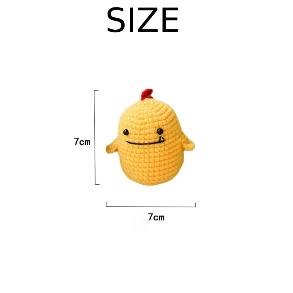 Beginner Crochet Kit DIY Dinosaur Keychain Gift for Handicraft Lovers