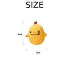 Beginner Crochet Kit DIY Dinosaur Keychain Gift for Handicraft Lovers