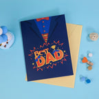 Father's Day 3D Pop Up Card Best Dad Greeting Card for Dad