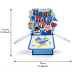 Father's Day 3D Pop Up Box Card Best Dad Ever Greeting Card for Dad