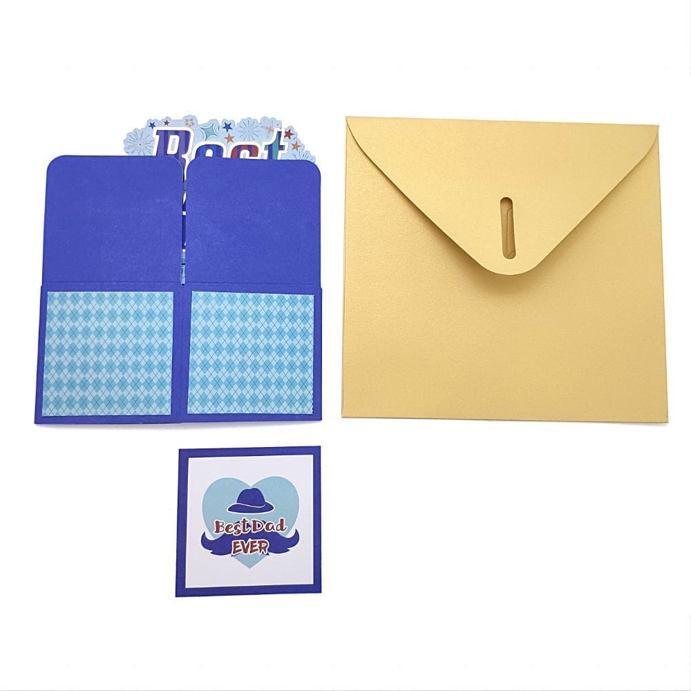 Father's Day 3D Pop Up Box Card Best Dad Ever Greeting Card for Dad