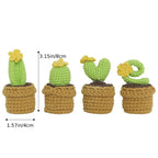 Love Handmade Crochet Completed Hand Woven Knitted Potted Plants Gift for Handicraft Lover