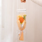 Crochet Flowers Bouquet Handmade Knitted Tulip Carnation Bouquet with Light Strip Gift for Her Wedding Gift